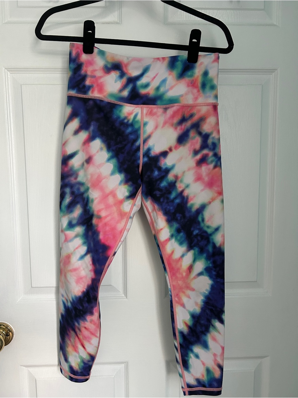 Athleta Women’s Tie-Dye Leggings in Pink, Blue & Green